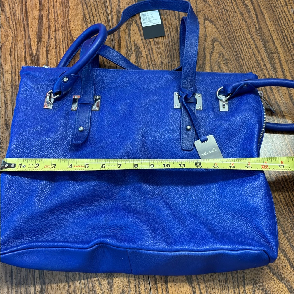 NWT Kenneth Cole Blue Leather Women's Bag - Picture 12 of 13
